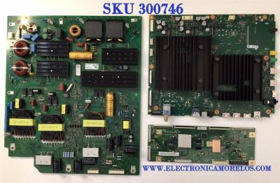 KIT DE TARJETAS PARA TV SONY / NUMERO DE PARTE MAIN A5026193A 422 / 1-010-522-31 / A-5026-193-A 422 / FUENTE 101055211/ 1-010-552-11 / APS-438 / T-CON 6871L-6380B / 6870C-0848C / 6380B / LE550PQL(HP)(A2) / PANEL YDBO055UTG01 / MODELO XR-55A90J / XR55A90J